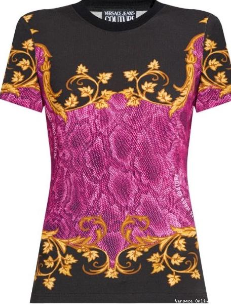 Cheap T-shirt snakeskin-print Versace Couture Women Jeans 0626